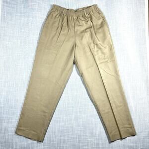 Vintage Tan Alfred Dunner Women’s Size 14 Slacks with Elastic Waist